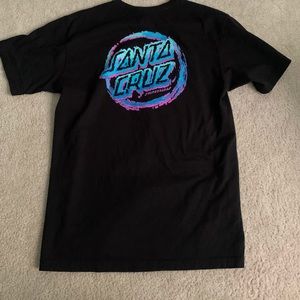 Santa Cruz Throwdown Dot Black T-Shirt